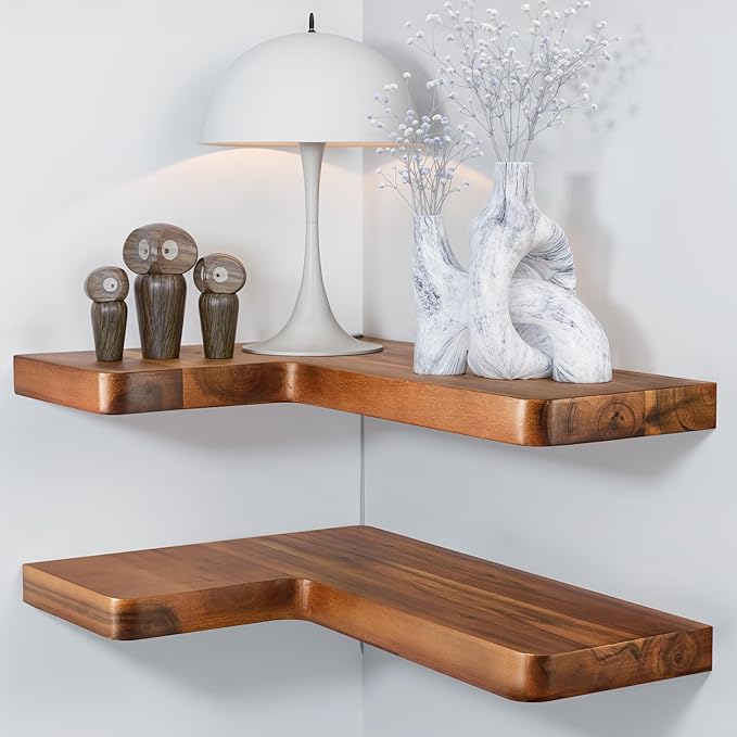 acacia wood shelves