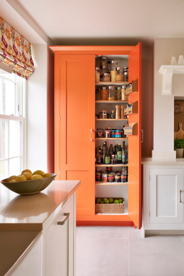 bold color pantry