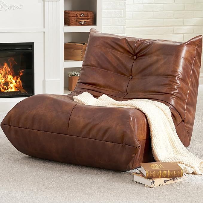 Caterpillar Faux leather reading chair
