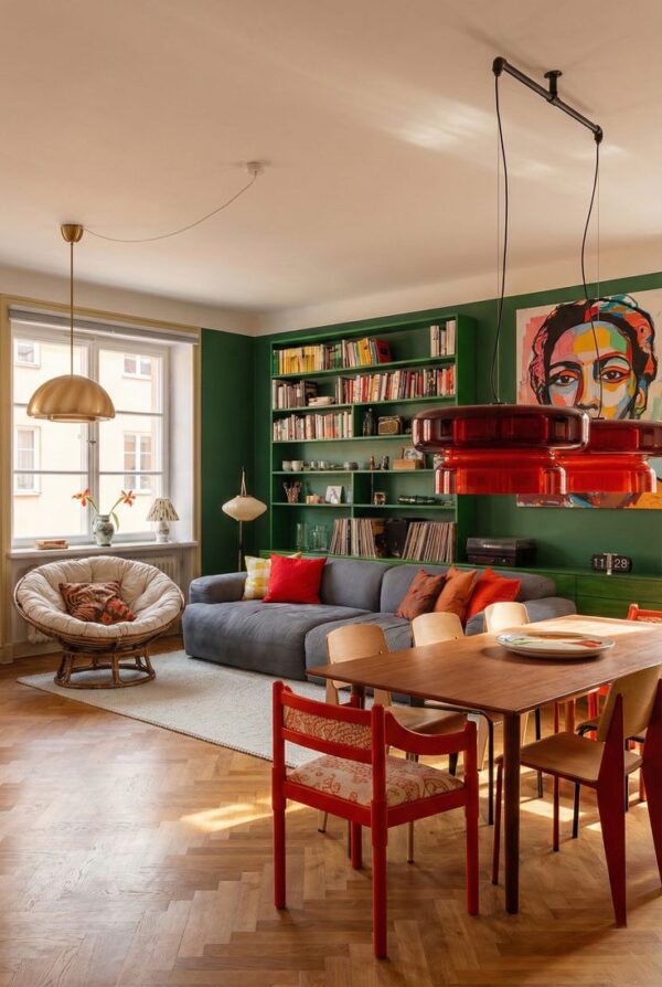 floating shelves in multi generational spaces