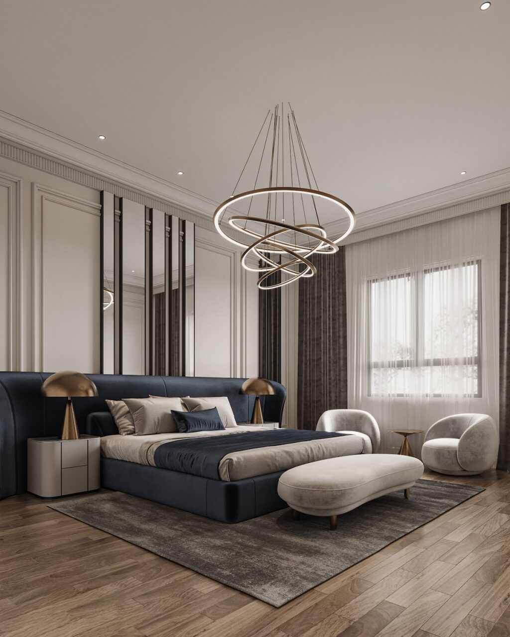 luxury bedroom chandelier