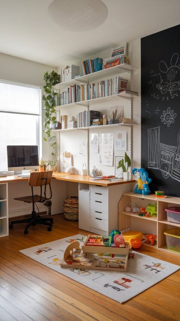 shared kids area room