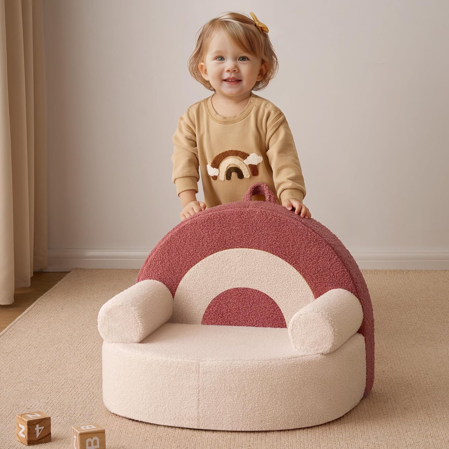 Toddler Rainbow Reading Armchair