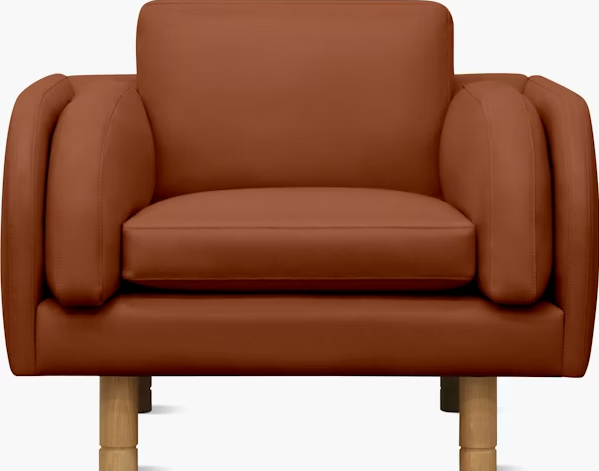 Ultra soft Boxy Brown reading chair